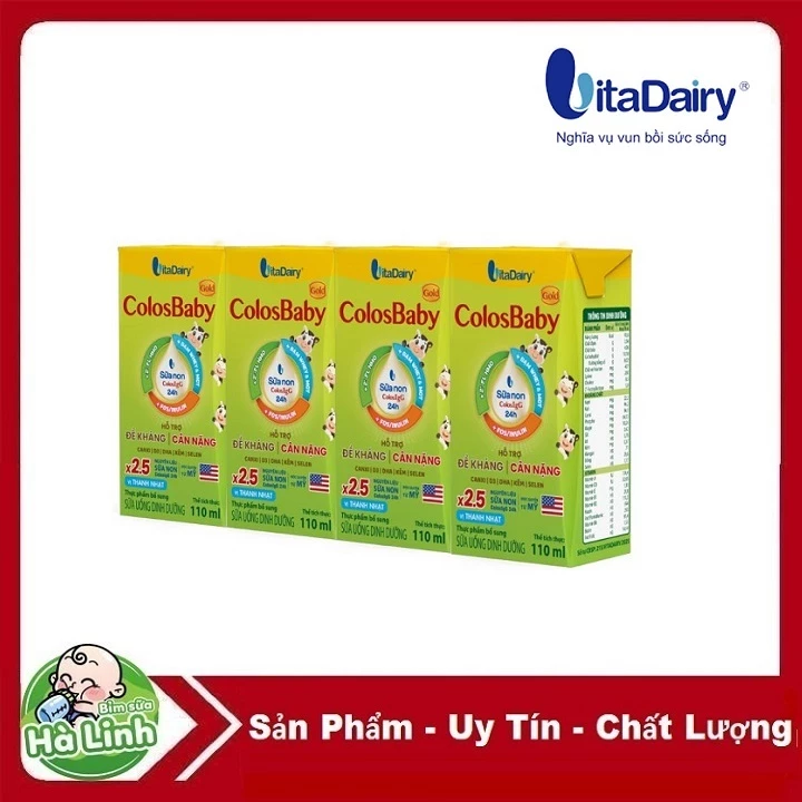 Sữa Pha Sẵn ColosBaby 110ml (Lốc 4 hộp)