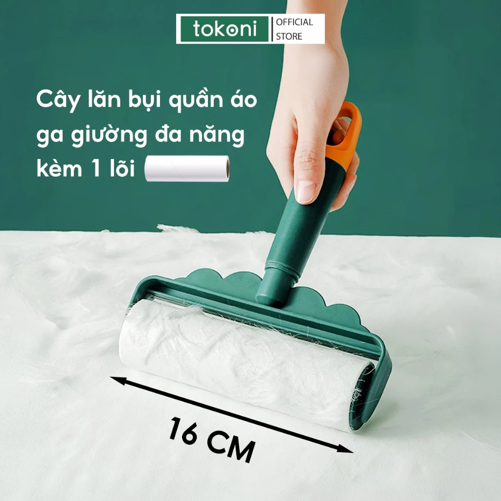 Cây Lăn Bụi Đa Năng Kèm Lõi JYoohome Con Lăn Bụi Vệ Sinh Quần Áo Thảm Ga Giường Ghế Ô Tô Tiện Lợi