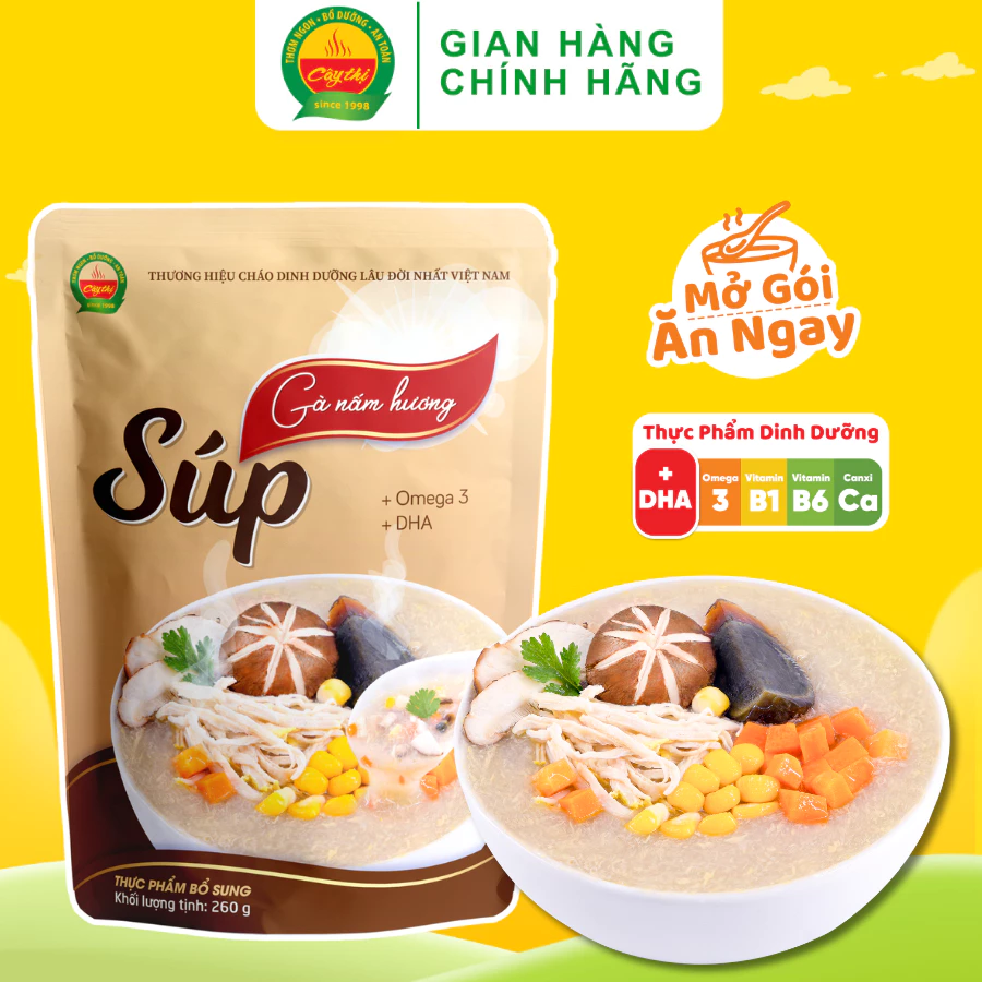 Súp Gà Nấm Hương Cây Thị 260g