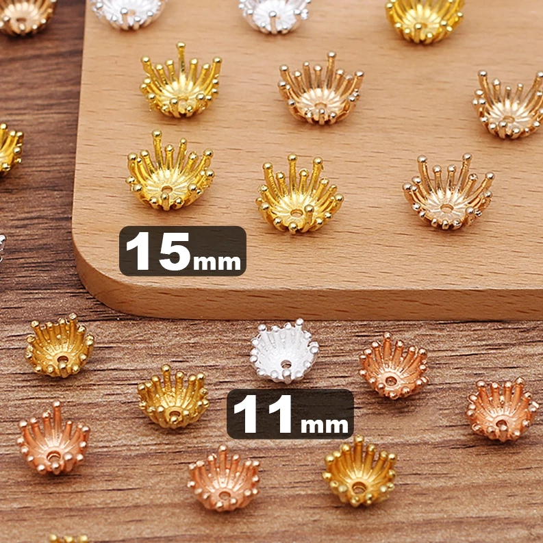 5 đến 10 phiến đúc nhụy hoa 10mm đến 15mm nguyên liệu làm trang sức cổ trang cosplay cổ phục NL0392