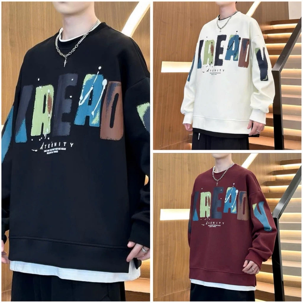 Áo Nỉ Nam Nữ In Hoạ Tiết Hàng Q.Châu Cao Cấp Menswear, Mền Mịn Mặc Thoải Mái - NS02