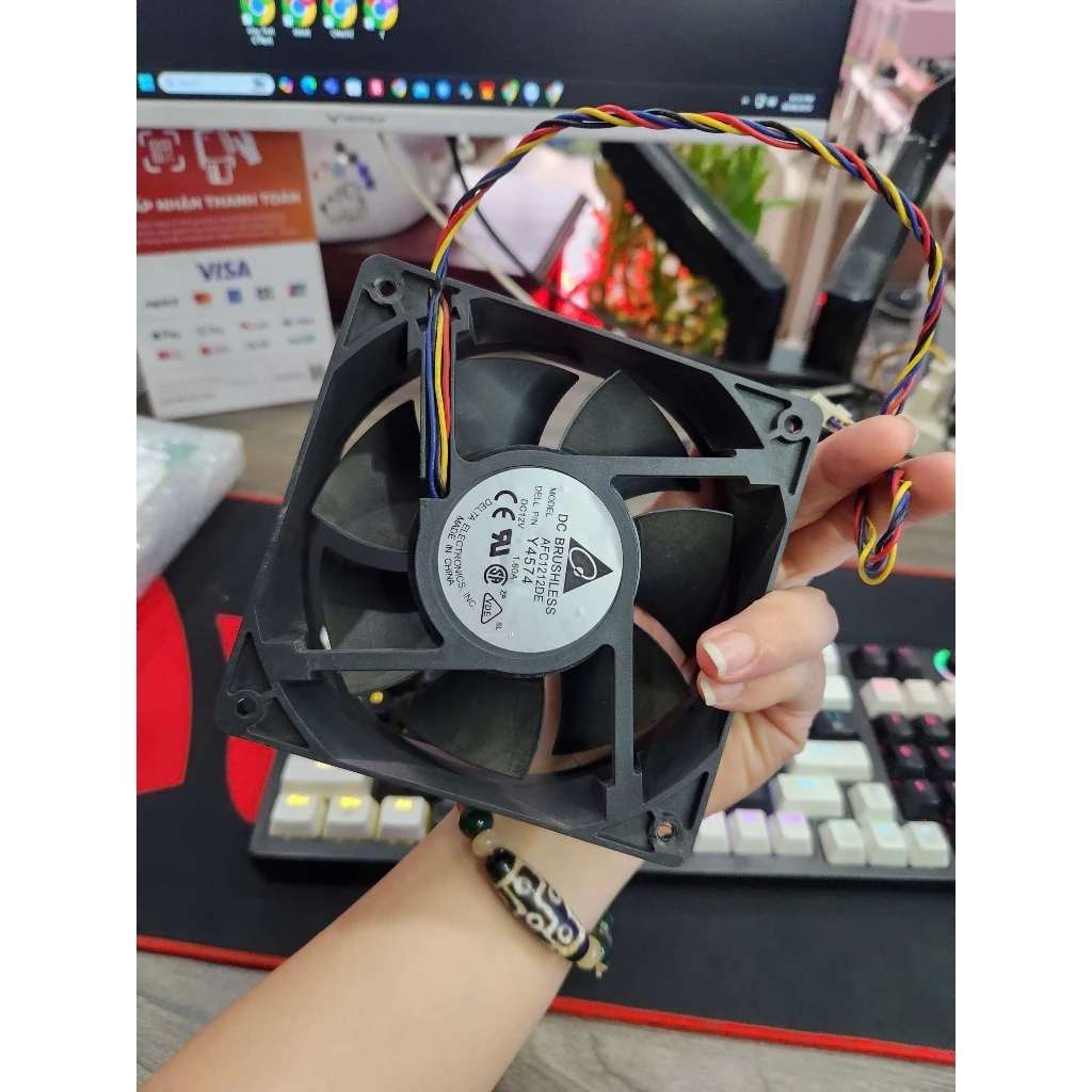 Fan 12Cm 0.9A/1.3A/1.44A/1.6A