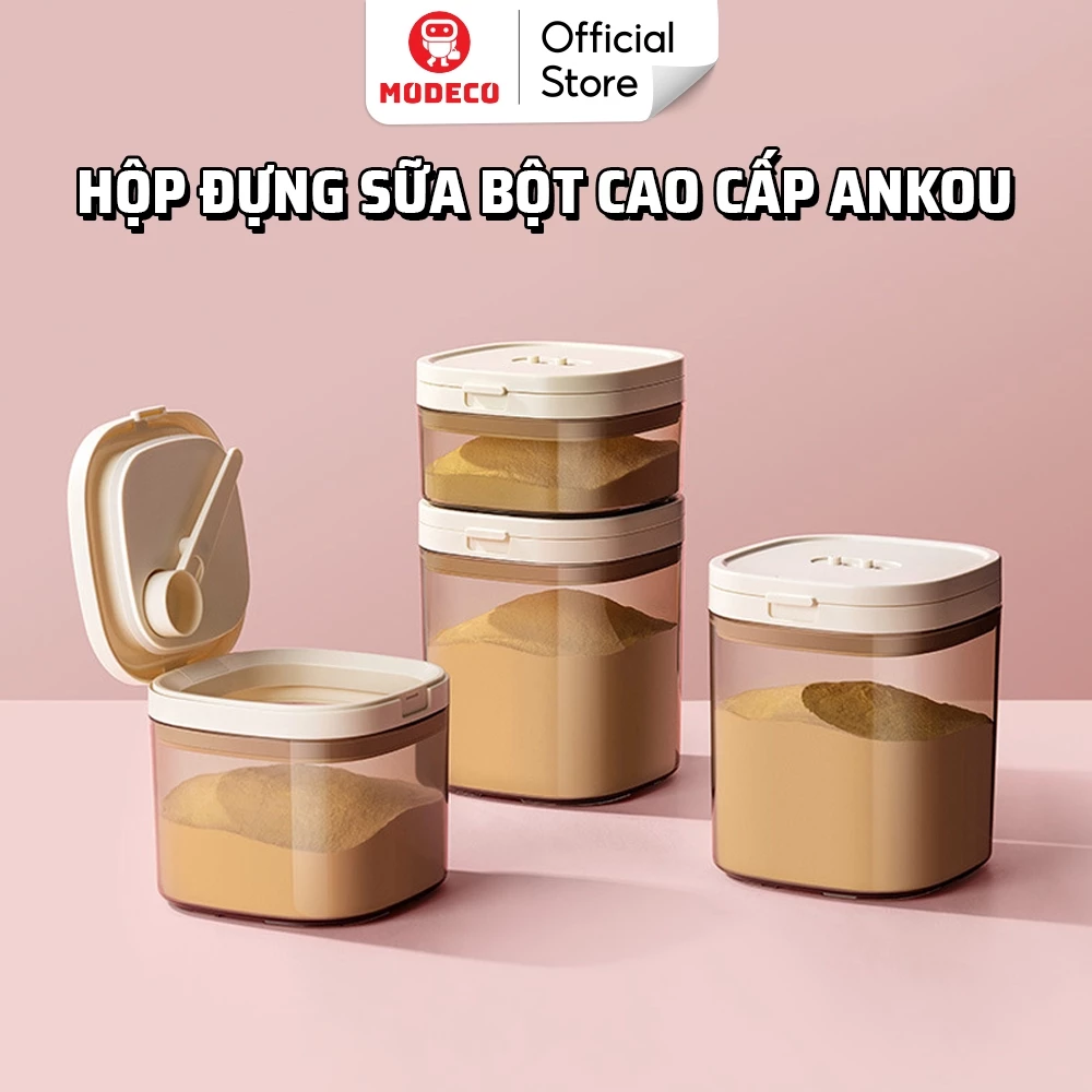 Hộp Đựng Sữa Bột ANKOU Chính Hãng – Hút Chân Không Chống Ẩm, An Toàn Không Chứa BPA