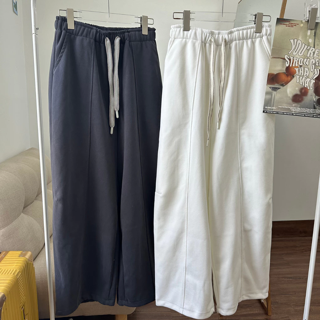 TULIDU Quần Nỉ Lưng Chun Phối Dây Thời Trang Chất Vải Nỉ Mềm Dày Dặn Form Rộng Cao Cấp Thiết Kế Hiện Đại