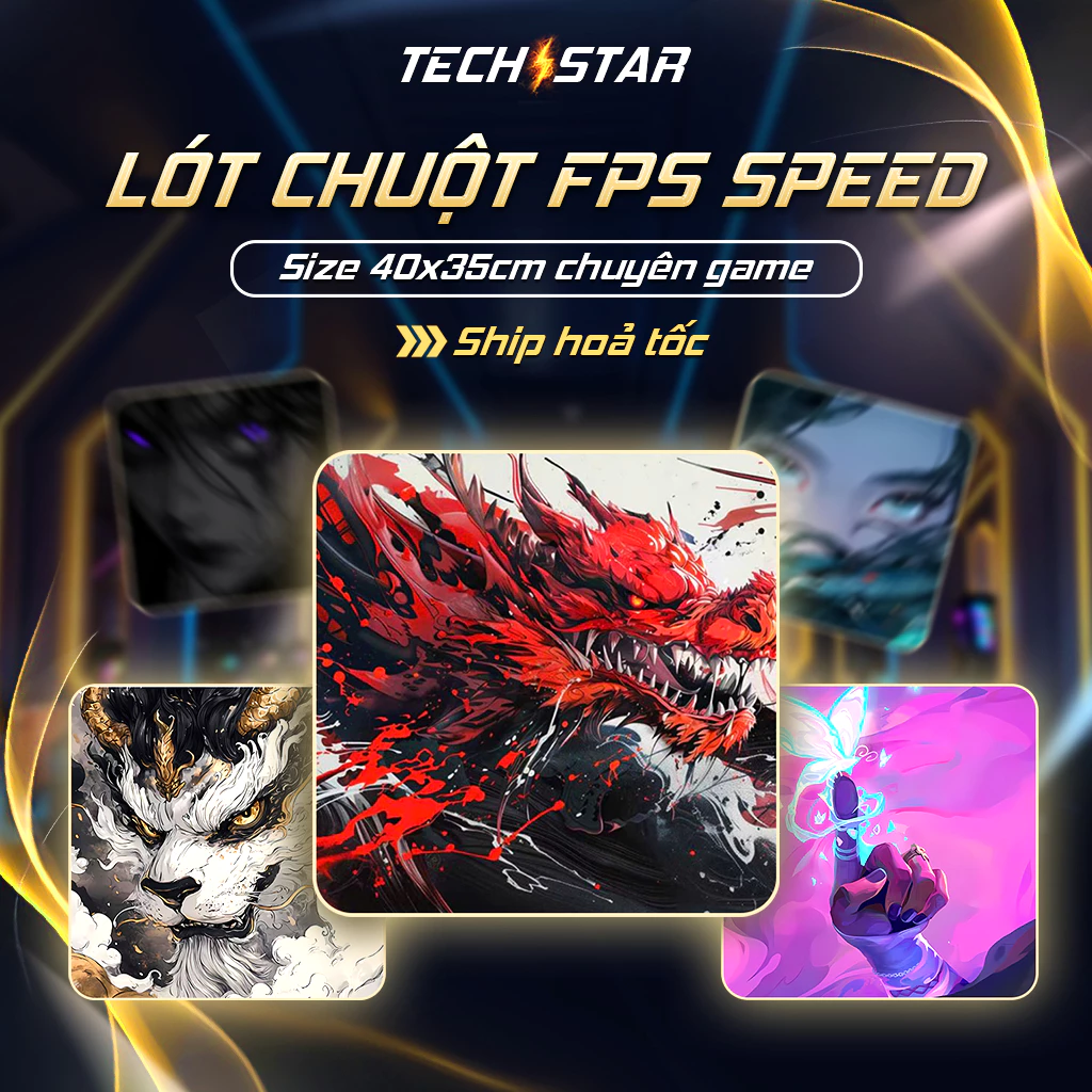 Lót Chuột, Pad chuột chuyên game FPS 40×35 Bề Mặt Speed – Tối Ưu Cho Game Thủ Pro Player
