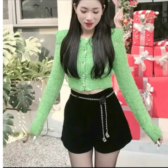 (Tặng Dây Xích) Quần Short Nhung Hàng Đẹp 2lớp Lên Dáng Cực Xinh