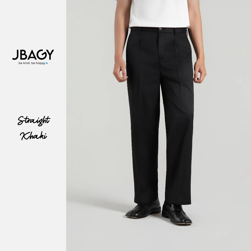 Quần Kaki nam vải khaki âu dáng suông đứng JBAGY - JD.0102