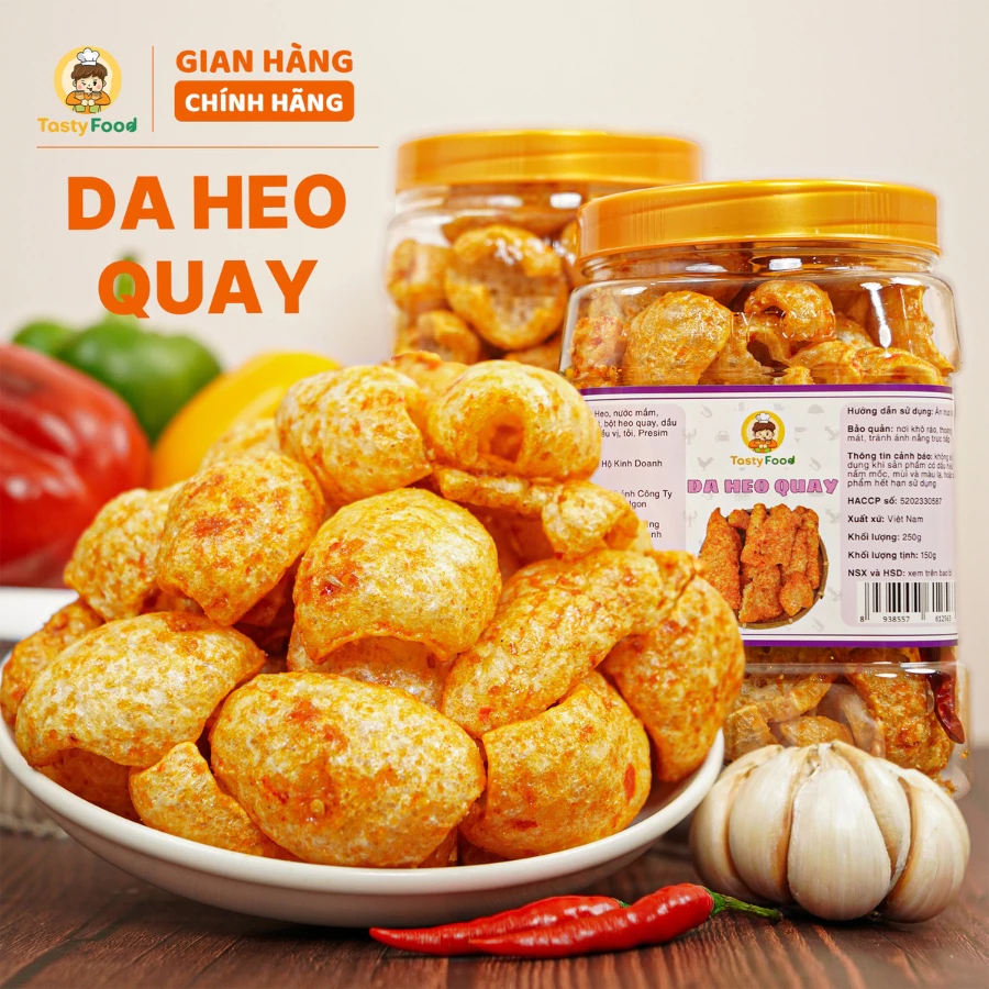 Da heo quay Tasty Food - Hũ vuông 250g