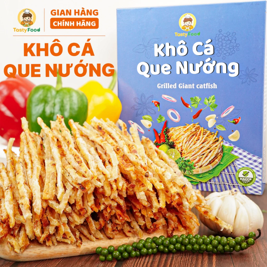 Khô cá thiều que Tasty Food - Hộp giấy 500g