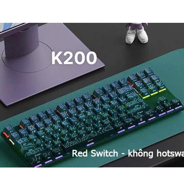 Bàn phím cơ K550 V9 Tiroshi led đa điểm nhiều chế độ led sản phẩm mới  2025 dành cho chơi game, làm việc