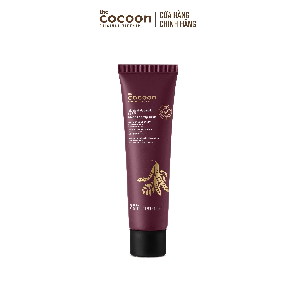 HÀNG TẶNG KHÔNG BÁN - Trial size - Tẩy da chết da đầu bồ kết Cocoon 50ml