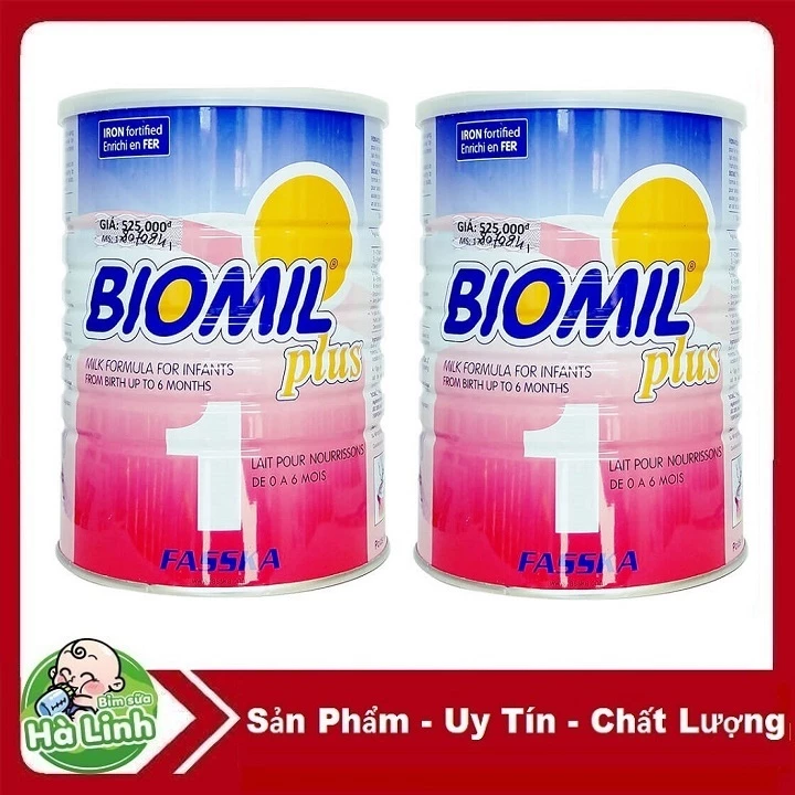 Combo 2 Lon Sữa Biomil số 1 800g [Date 08/2027]