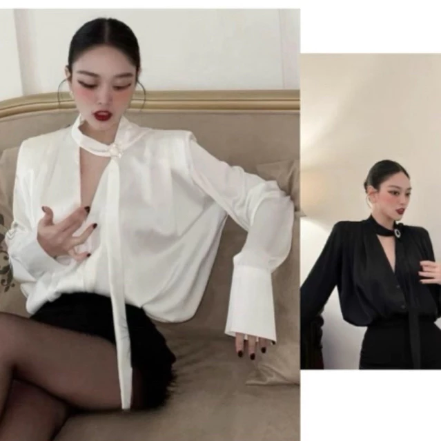 Áo Lụa Ngọc Trai Cao Cấp Mềm Mịn, Sang Trọng, Tặng Kèm Tag Đá Doll Diva