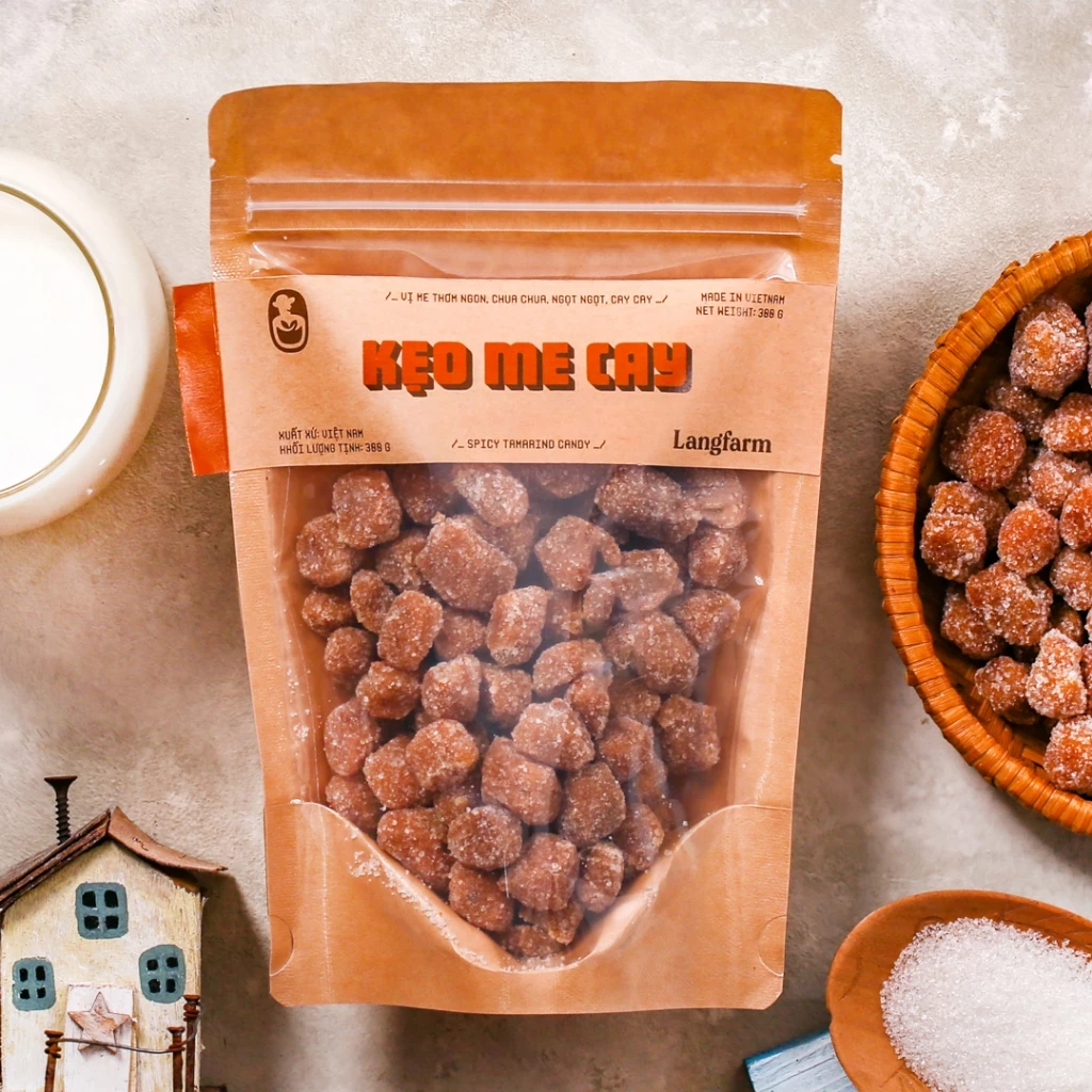 Kẹo me cay đặc sản Langfarm - Thơm ngon, ít ngọt, an toàn vệ sinh, nguồn gốc rõ ràng