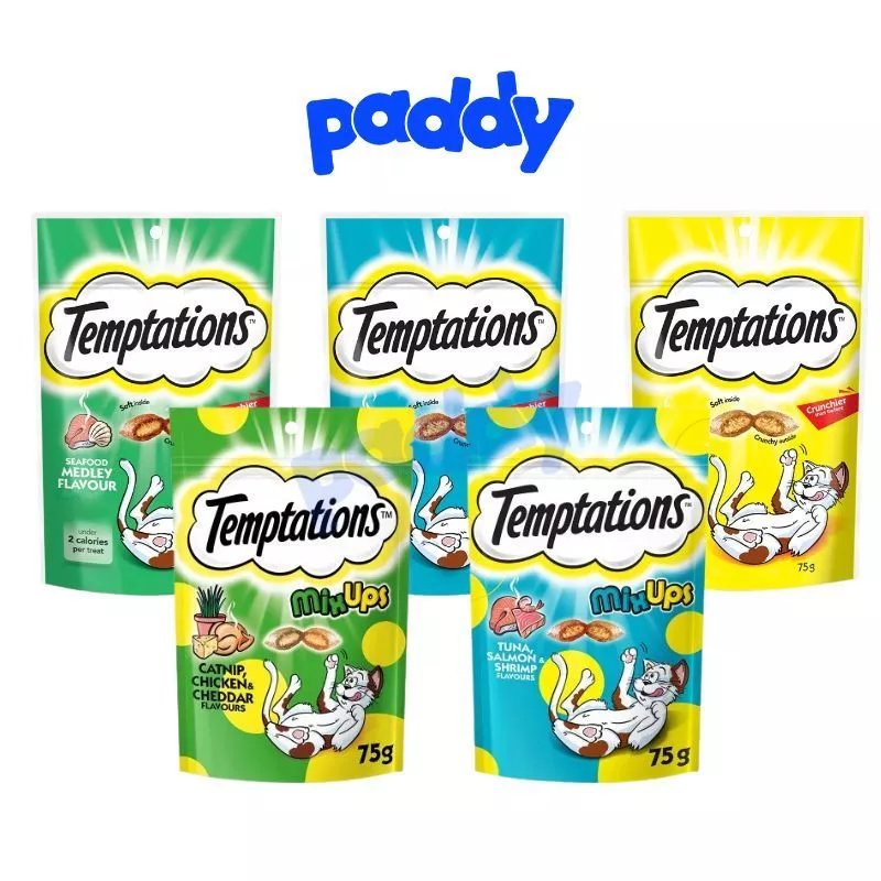 Bánh Thưởng Cho Mèo Temptations Thơm Ngon 75g