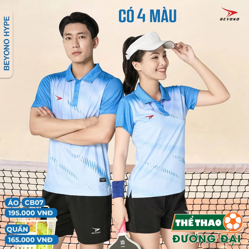 Áo Thể Thao Picklball Cầu Lông Beyono Hype CB07 Thun Mè Thoáng Mát Thể Thao Đương Đại