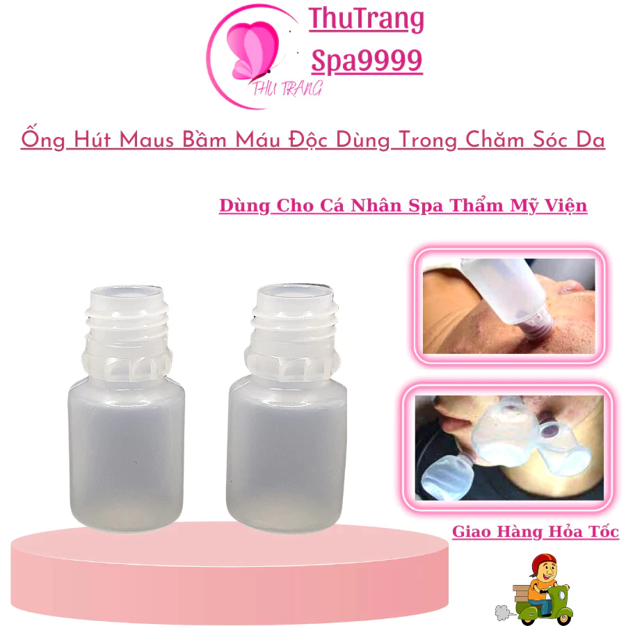 Combo Ống Nhựa Hút Máu Bầm Loại Tốt | Ống Hút Máu Độc Hút Nhân Mụn.