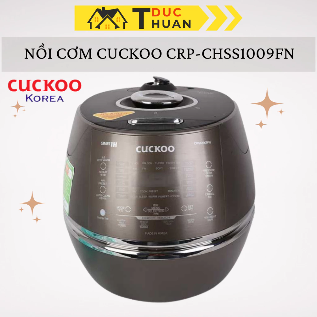 Nồi cơm cao tần Cuckoo 1.8L CRP-CHSS1009FN (Màu nâu) - Lòng nồi phủ men Xwall độc quyền