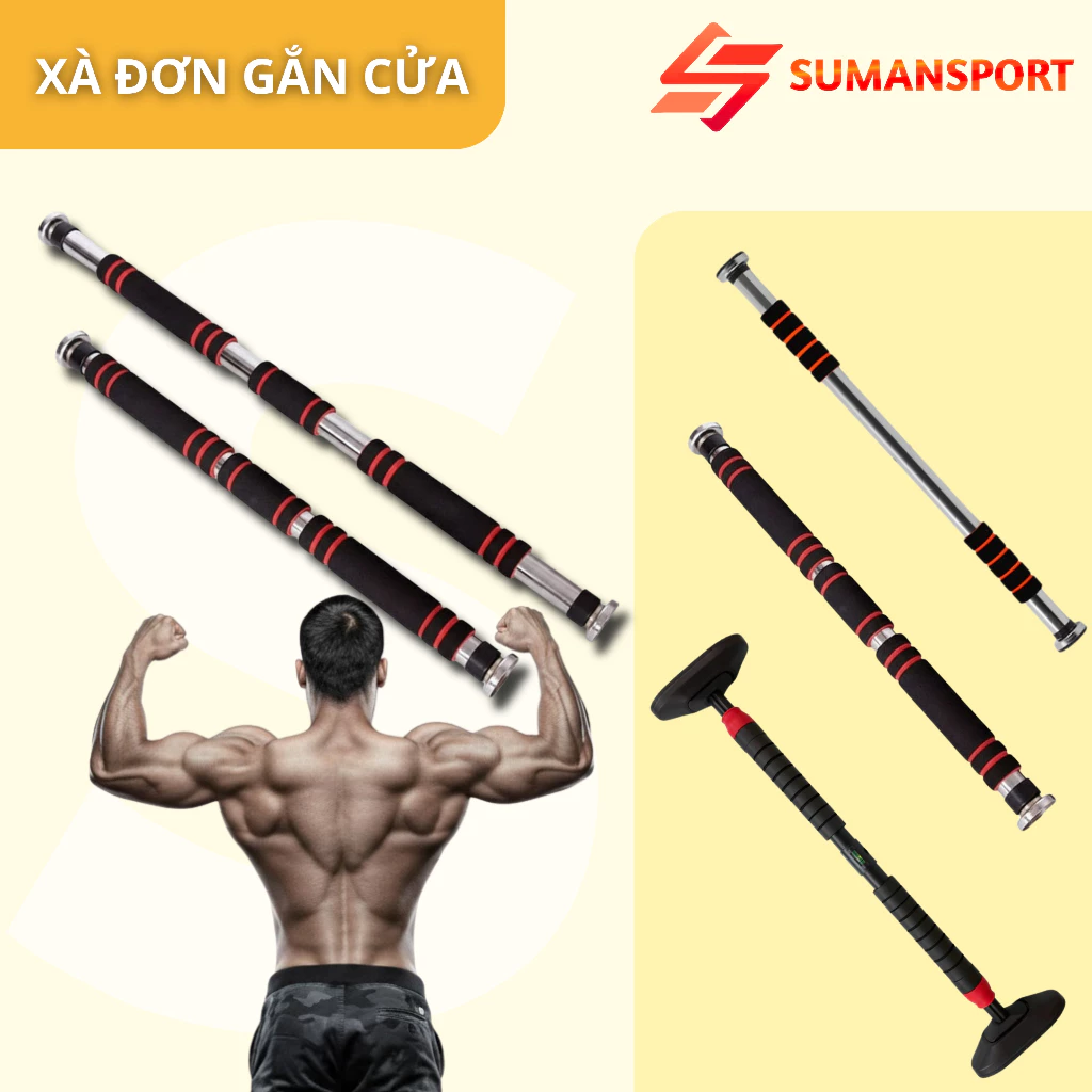 Xà đơn tập tại nhà mẫu 2026 treo tường chống xoay tập gym tập tay vai lưng cao cấp tùy chỉnh kích thước thép chống dỉ