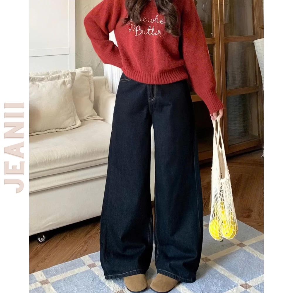 [PREMIUM - QC] Quần jeans JEANII STORE ống rộng eo cao vibe thu đông MINI004