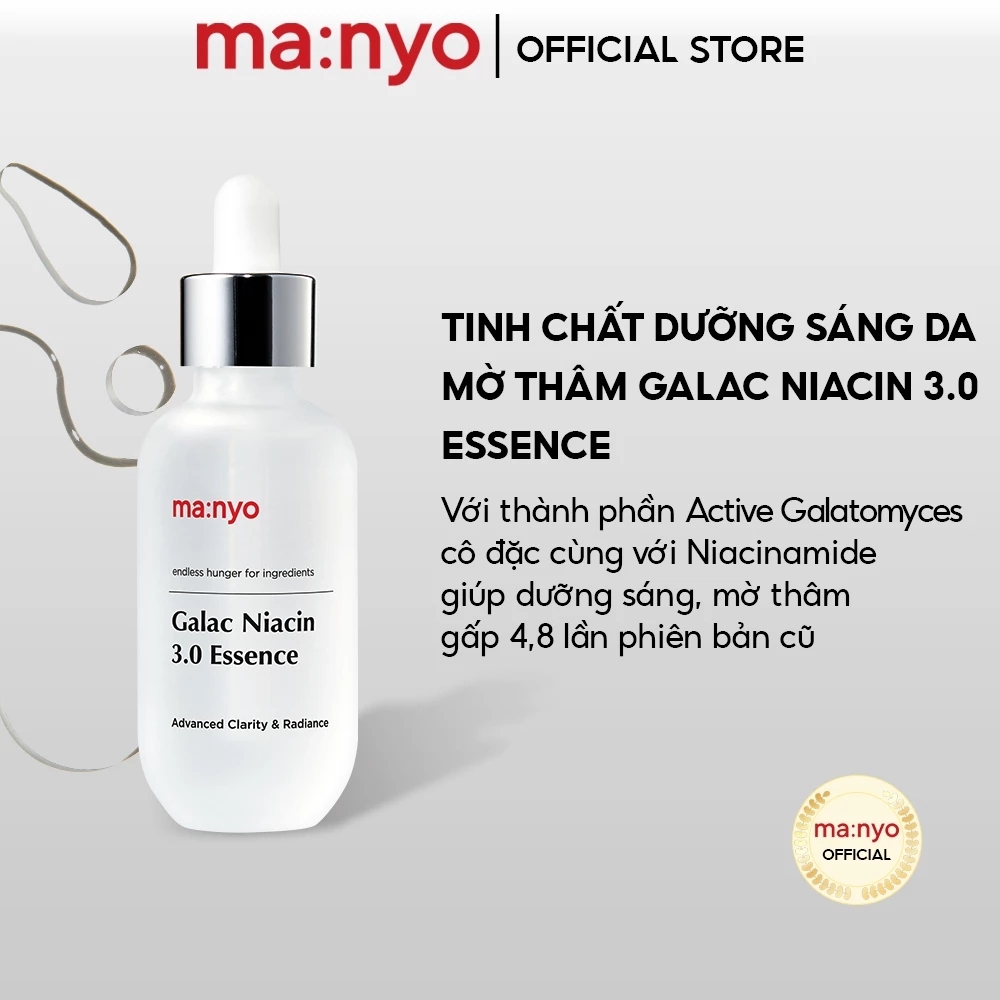 [LIVE] [Mới] Tinh chất dưỡng sáng da mờ thâm ma:nyo Galac Niacin 3.0 Essence 30ml