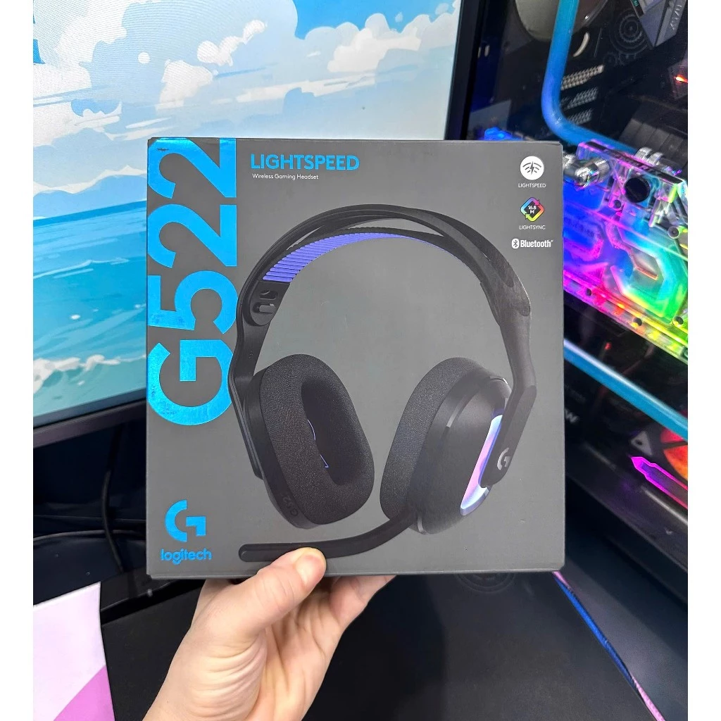 Tai nghe Logitech G522 Lightspeed Wireless Black RGB LIGHTSYNC siêu nhẹ 290g , giá rẻ nhất thị trường