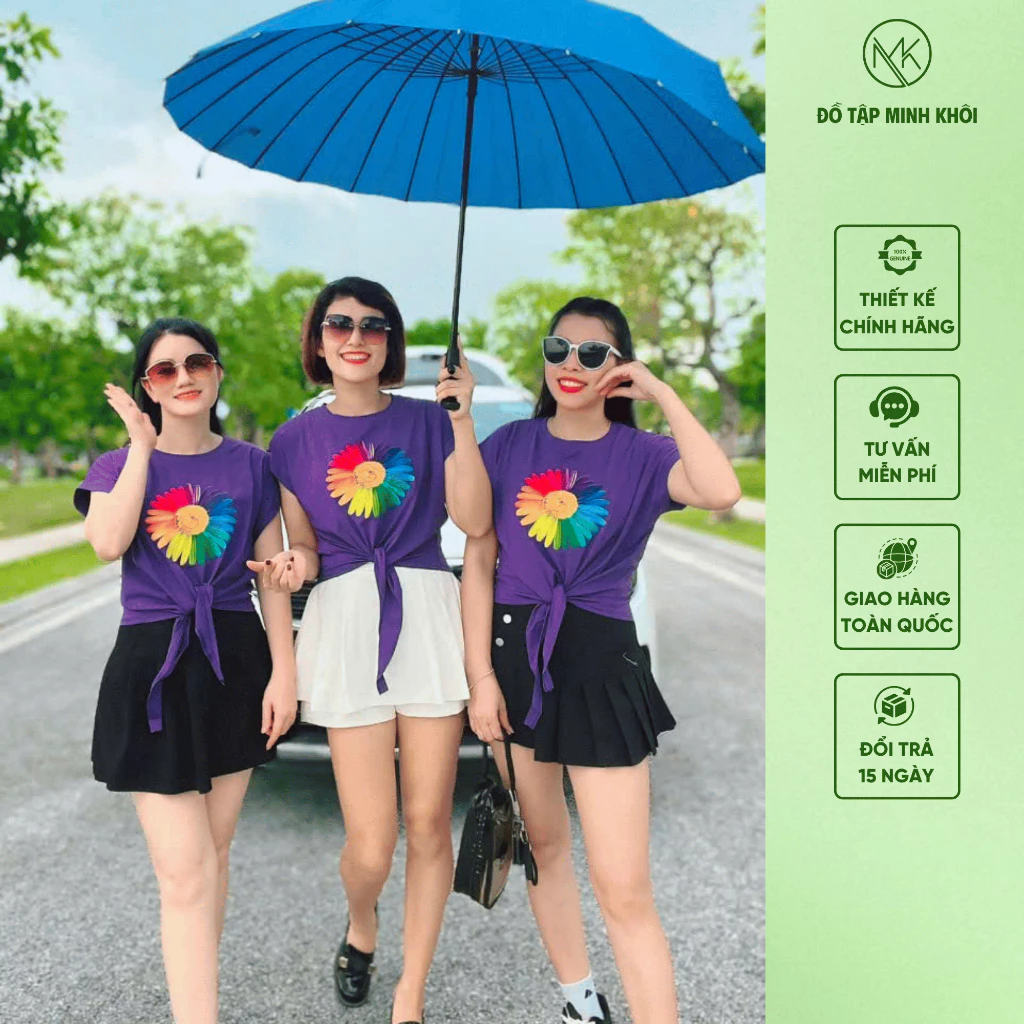 Áo Đồng Phục Đội Nhóm, Áo Phông Tập Dân Vũ, Chơi Thể Thao Buộc Vạt Thấm Hút Mồ Hôi Nhiều Size