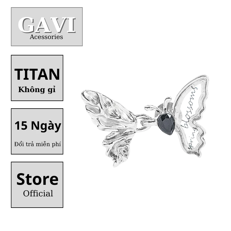 Ghim gài nữ điều chỉnh lưng quần jean thiết kế Gavi hình butter nhiều kiểu dáng dễ phối đồ