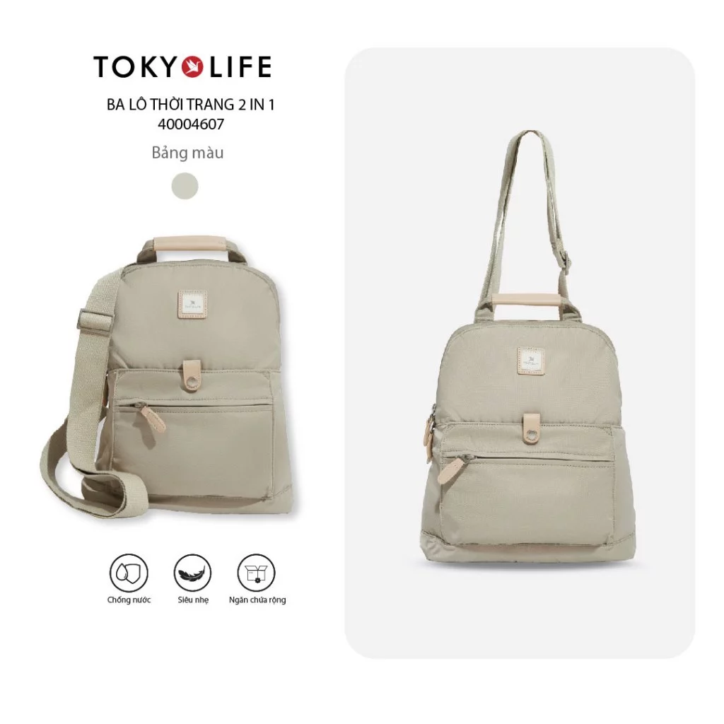 Ba Lô Thời Trang 2in1 40004607 (28x13x33cm)  14inch - TOKYOLIFE