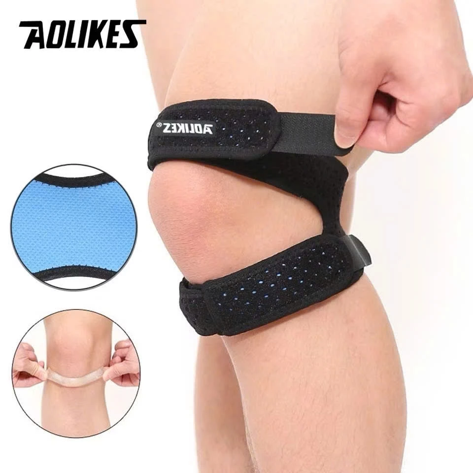 Bảo vệ đầu gói Aolikes 7928 Thể Thao Chuyên Nghiệp Hỗ Trợ Đầu Gối Miếng Lót Đầu Gối