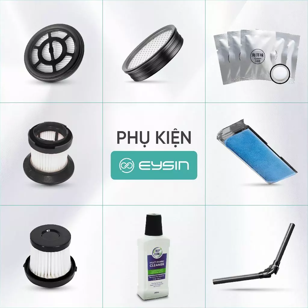 Phụ kiện máy hút bụi EYSIN Lõi Lọc HEPA lọc sạch bụi mịn Thanh gập nối dài tiện dụng Viên nén thơm