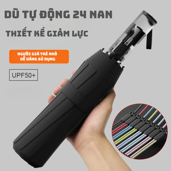 Ô Dù Tay Cầm Trong Suốt Cao Cấp,Công Nghệ Tự Động Đóng Mở Dễ Dàng, Thiết Kế Hiện Đại