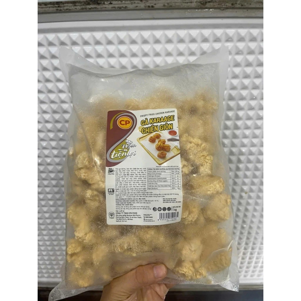 Gà Popcorn 1Kg, Gà Karagee 1Kg, Gà Vòng CP 1Kg, xiên gỗ, xiên thịt. xiên lạp xưởng, xúc xích hà khẩu