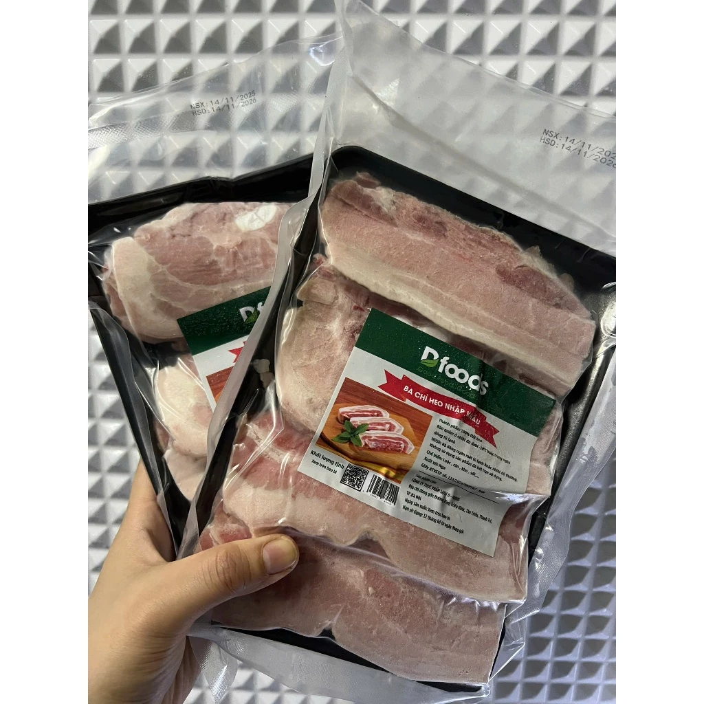Dẻ Sườn Bò Dfood, Ba Chỉ Heo Thái Lát Dfood, Bột ớt Lacusina