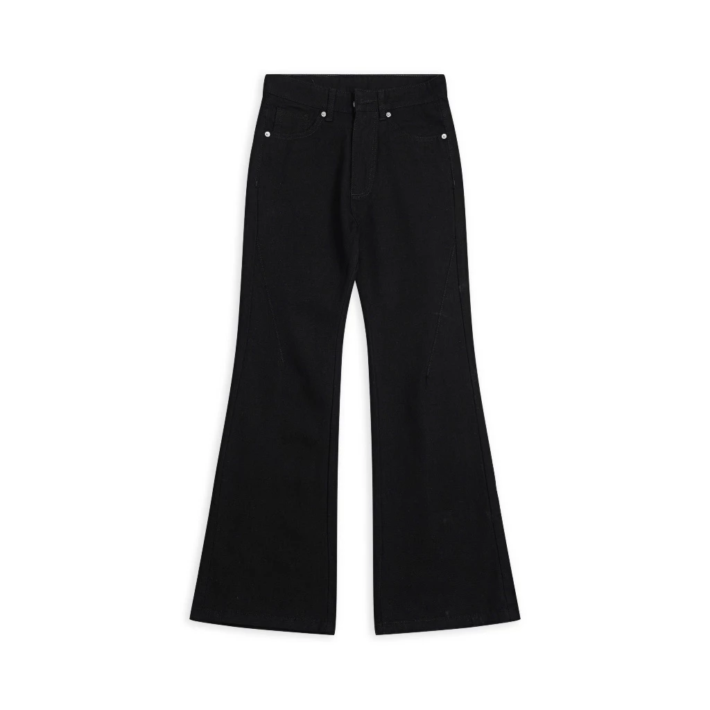 LOE BLACK FLARED JEANS WASH VER 1 - Quần jeans ống loe wash Whose Studio 1838