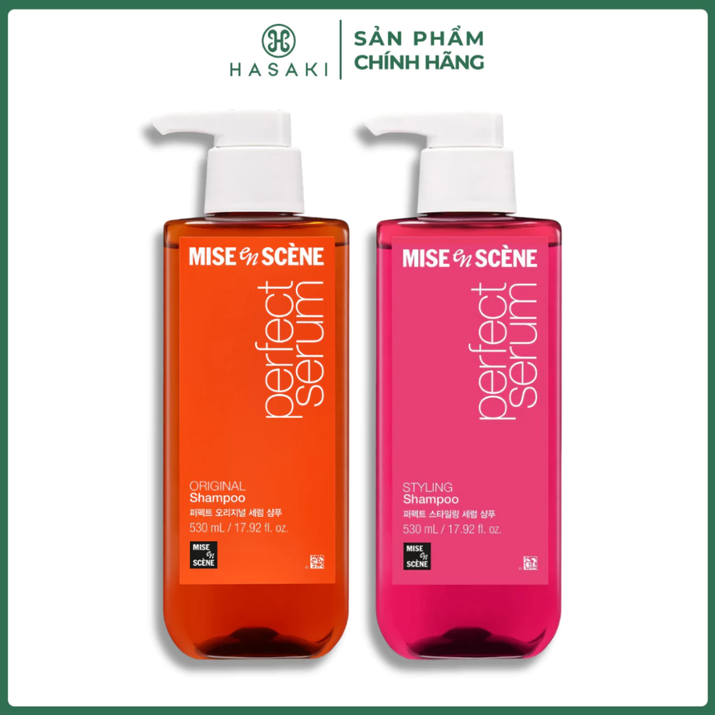 Dầu Gội Mise en scène Hỗ Trợ Phục Hồi Tóc Hư Tổn, Dưỡng Suôn Mượt Cho Tóc Uốn 530ml Hasaki Sản Phẩm Chính Hãng