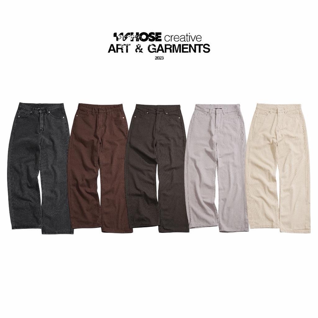 ALL WIDE STRAIGHT JEANS WHOSE - Quần jeans ống đứng unisex nam nữ Whose Studio