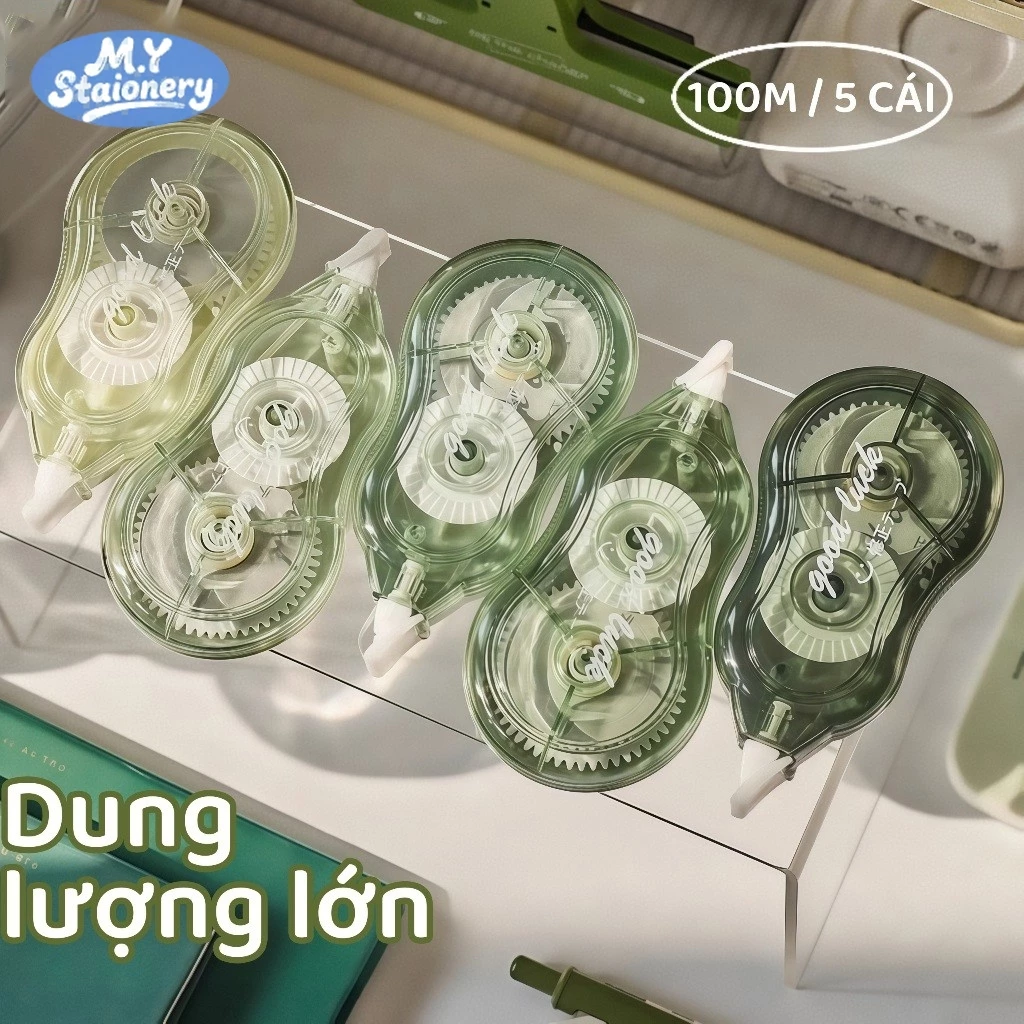 M.Y Bút Xóa Kéo Trong Suốt Pastel Dính Tốt Khô Nhanh Viết Đè Mực