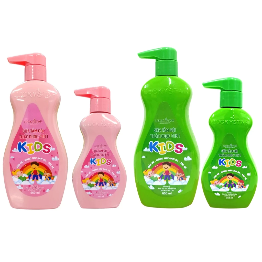 [Top Value] Sữa Tắm Gội Kids 3IN1 Lucky Star - 350/650ml