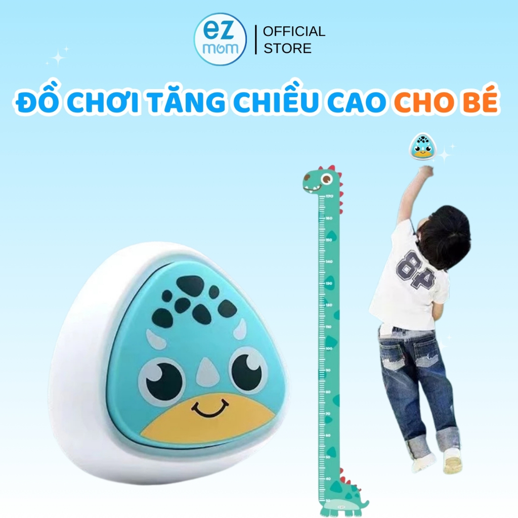 COMBO Bộ Chuông Bấm Đập Nhảy + Thước Đo Dán Tường Phát Triển Chiều Cao Cho Bé…