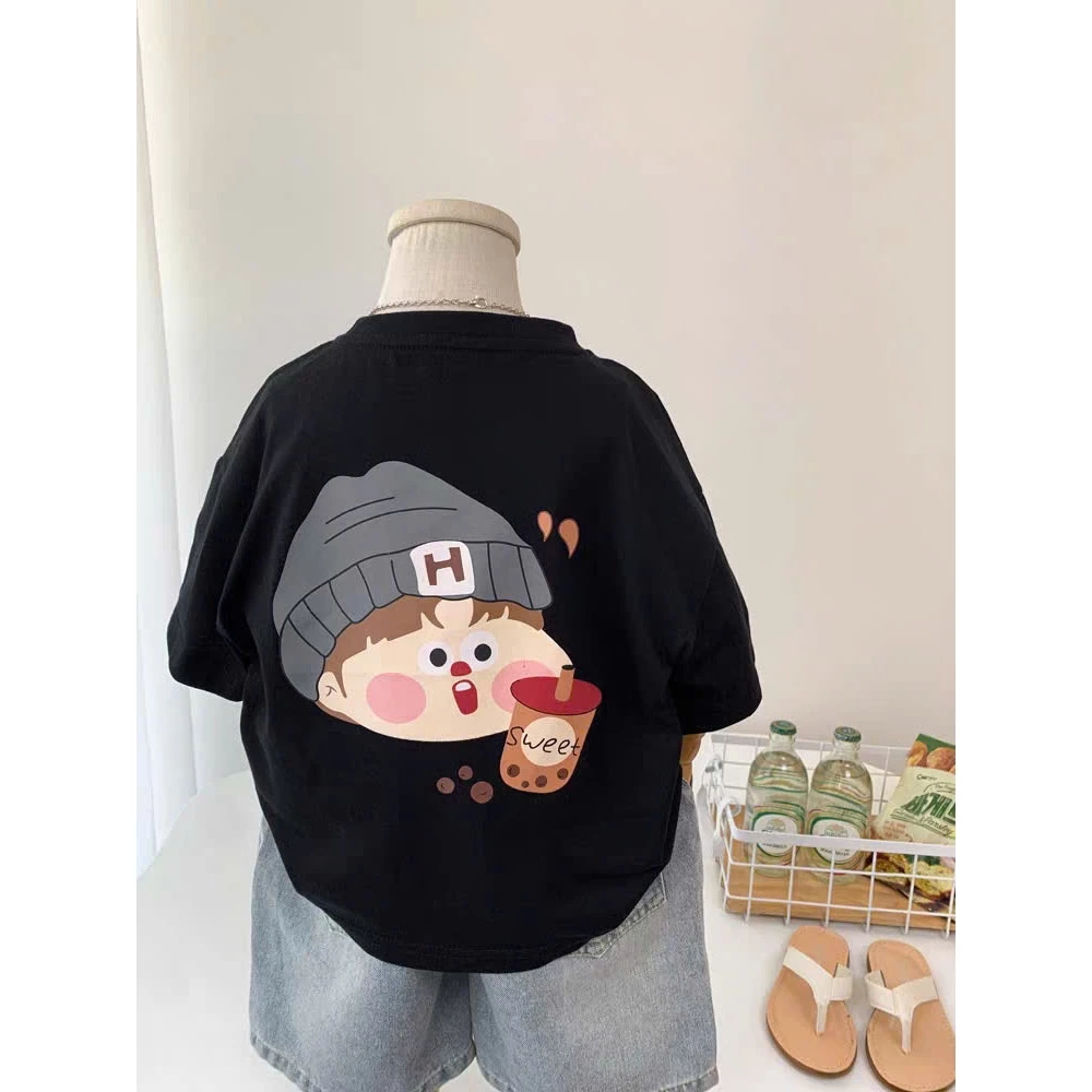 Áo thun ngắn tay cho bé trai, bé gái ELIOKIDS, áo thun tay ngắn chất cotton cho bé từ 7kg-32kg.