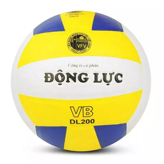 Quả bóng chuyền thi đấu Động Lực Dl200 kèm kim bơm và lưới đựng bóng