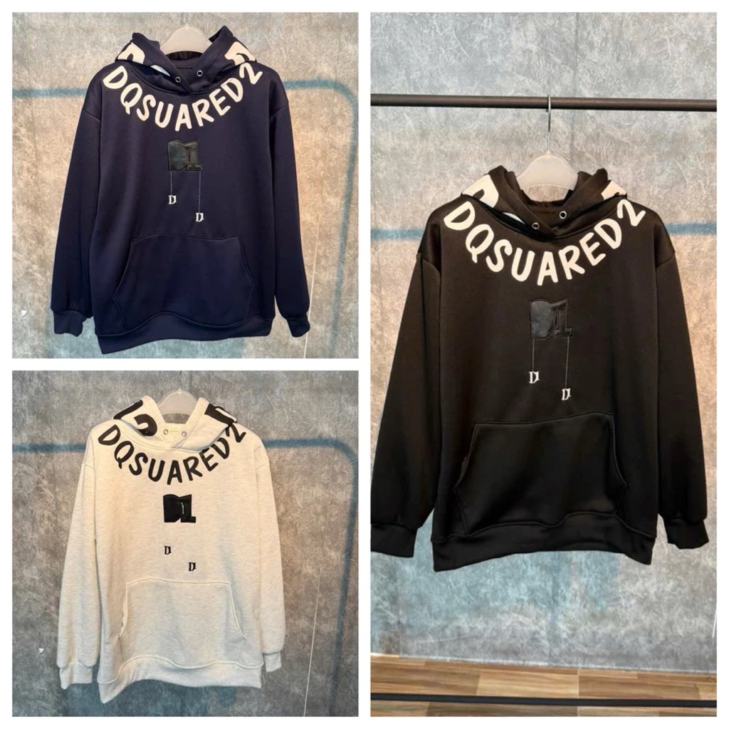 Áo nỉ hoodie D1 thêu, chất liệu nỉ tàu mịn, phong cách  trẻ trung năng động