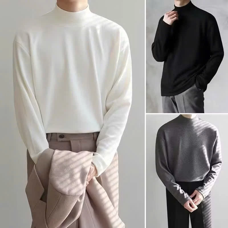 Áo giữ nhiệt nam dài tay vải  nỉ , chuẩn form, trẻ trung, thanh lịch