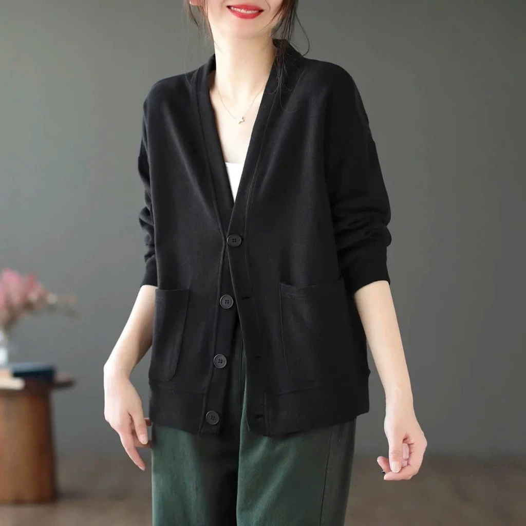 Áo  Khoác Ngoài Cardigan Bigsize Nữ 60-90kg Phom Rộng Nhiều Màu Vải Mềm Mại  KHOAC8