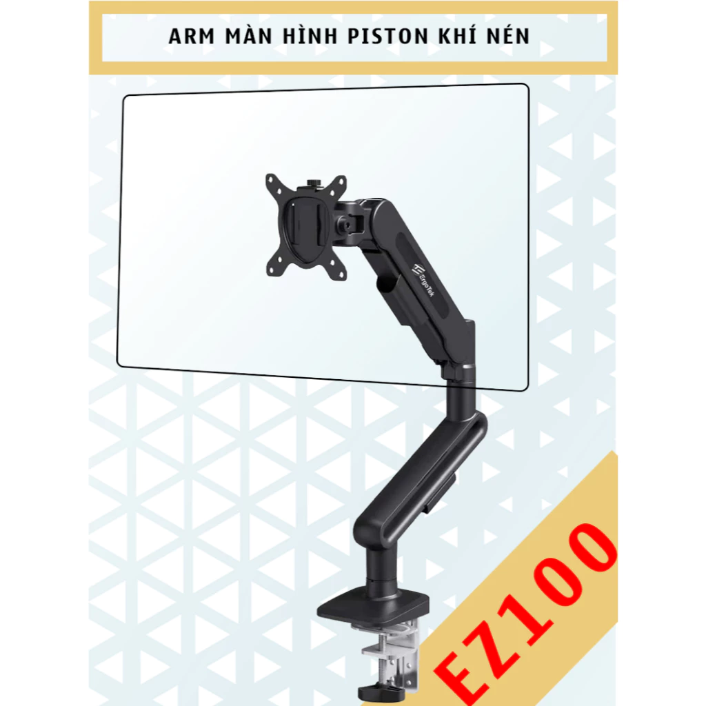 EZ100 Pro Ergotek - Arm màn hình - Piston khí nén - Giá treo màn hình [27-40 Inch] Cao cấp hơn F80 NB