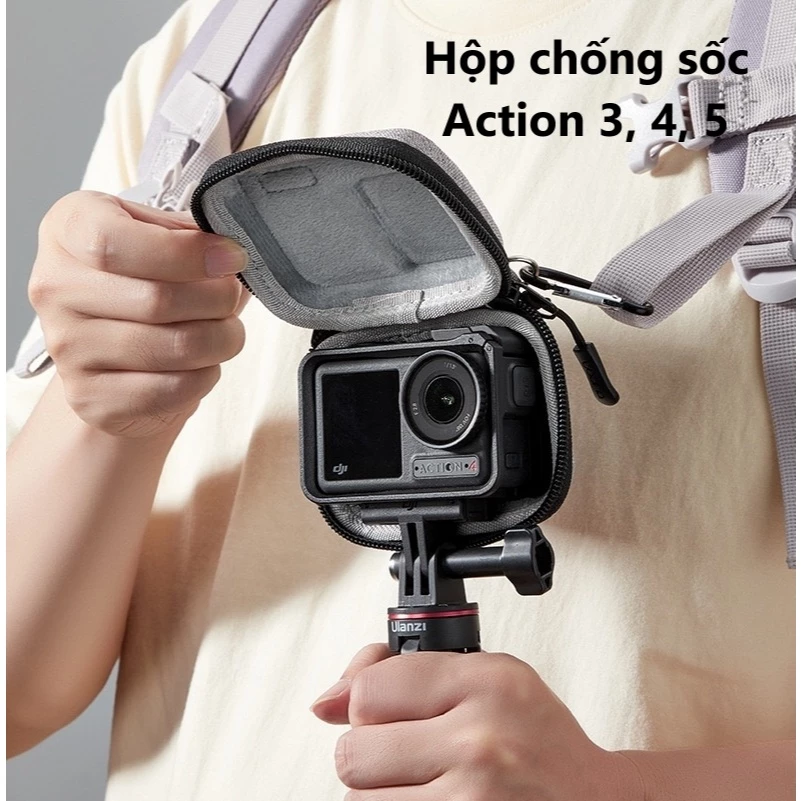 Hộp đựng chống nước Túi bảo vệ Mini cho máy ảnh Dji Osmo Action 3 4 5 6 vỏ cứng Baona / Boona - FD002