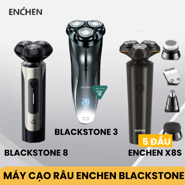 Máy cạo râu Enchen BlackStone 3 Electric Shaver 3D - Máy cạo râu Xiao Enchen X8S-C đa năng 5 in 1