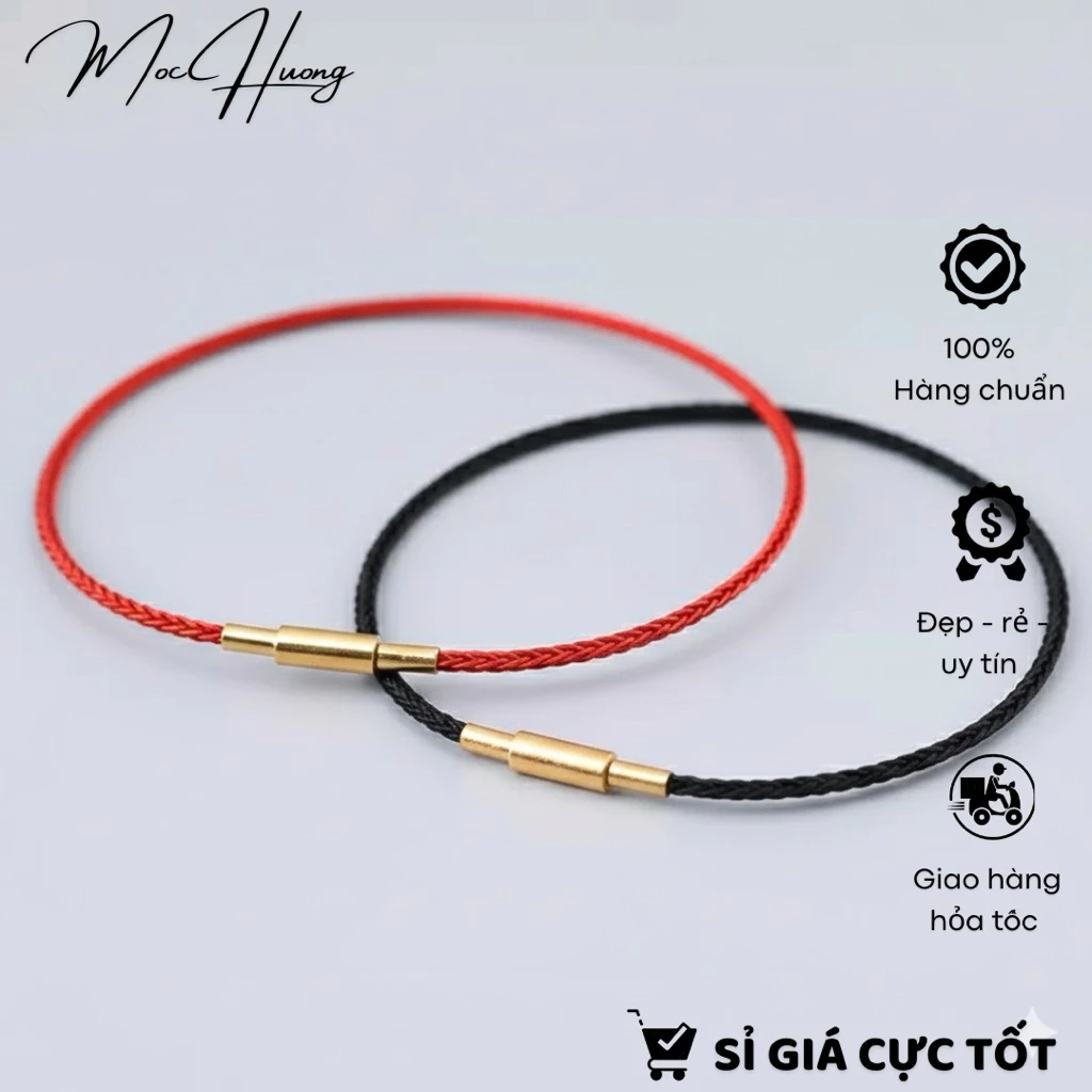 [SIÊU NHỎ 1.5MM] Vòng tay dây thép khóa xoay, siêu mini chỉ 1.5mm - TẶNG KÈM 2 CHẶN CAO SU - TH940 MOCHUONG JEWELRY