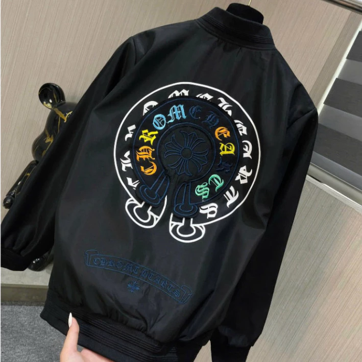 Áo Khoác Gió Nam Nữ Chrome Hearts Logo Chữ In Cực Nét Gió 2 Lớp Dày Dặn Form Dáng Boy Phố Hottrend 2025  2025 Hot Trend